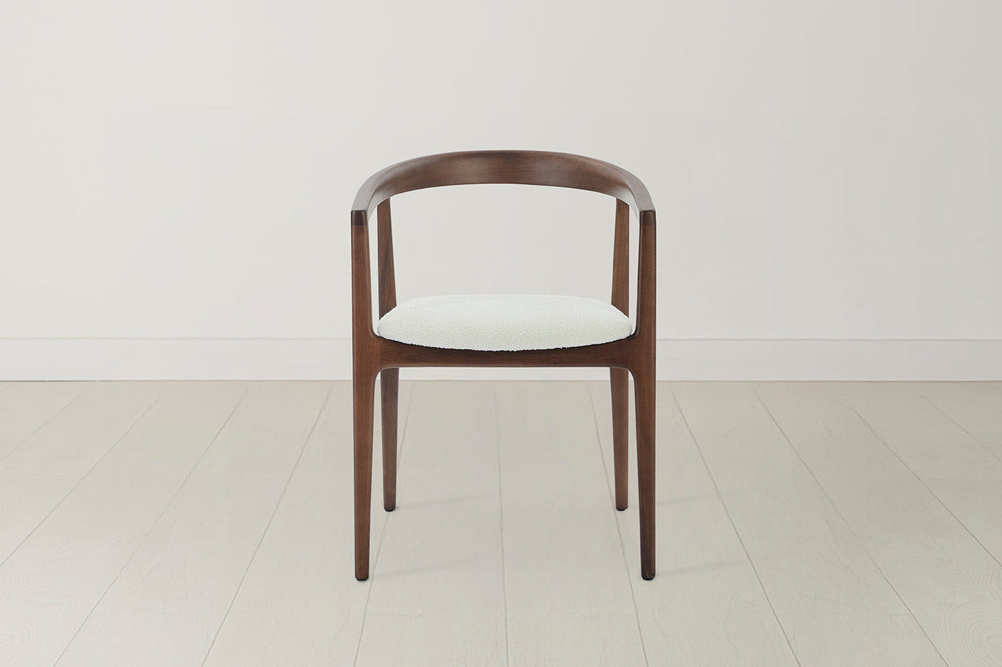 Dining Chair 01 (set of 2), Walnut / Ivory