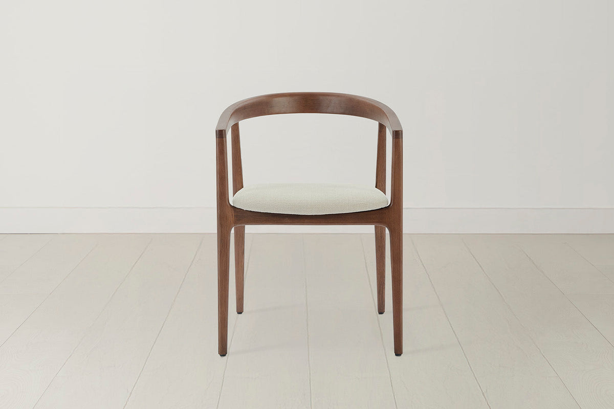 Dining Chair 01 (set of 2), Walnut / Oatmeal