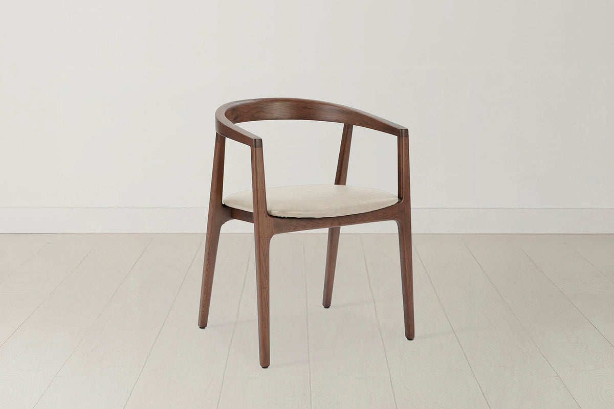 Dining Chair 01 (set of 2), Walnut / Oyster