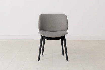 Dining Chair 04 (Set of 2), Black Legs / Shadow