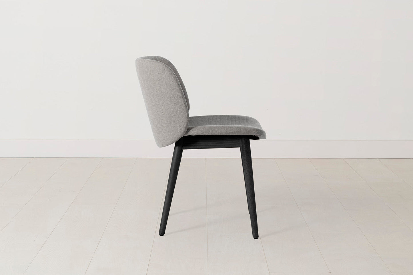Dining Chair 04 (Set of 2), Black Legs / Shadow