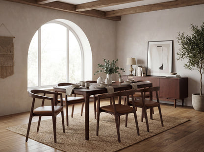 Dining Table 01 Extending Dining Table, Walnut / 4-6 seater