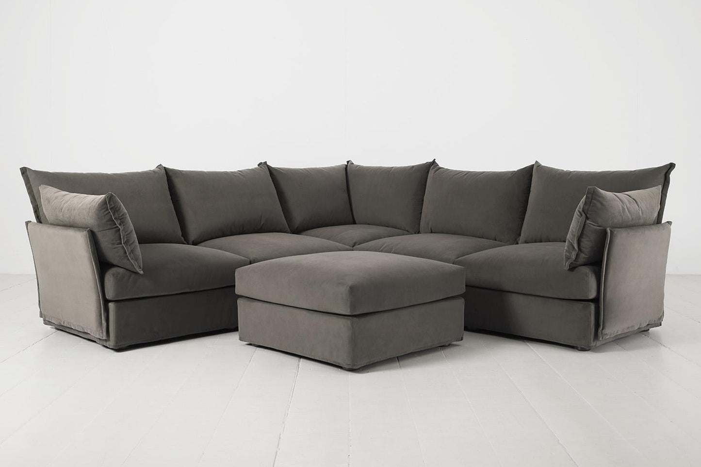 Model 06 Corner Sofa with Ottoman, Elephant