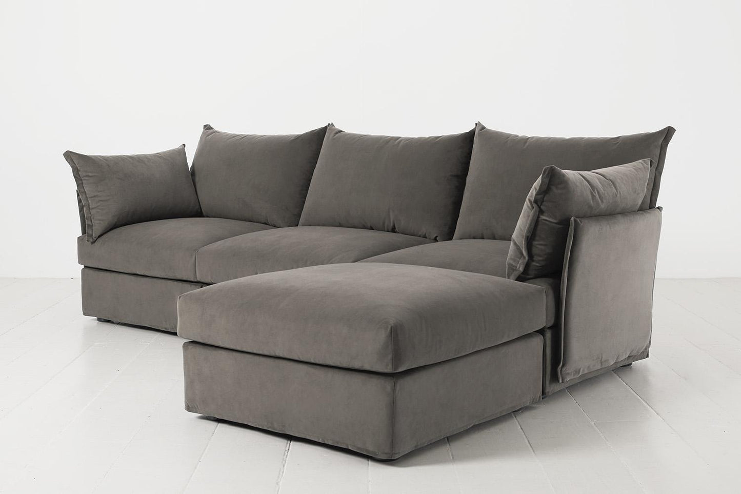 Model 06 3-Seater Right Chaise Sofa, Elephant
