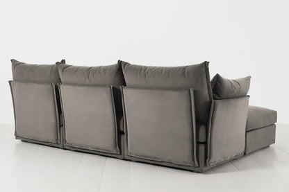 Model 06 3-Seater Right Chaise Sofa, Elephant