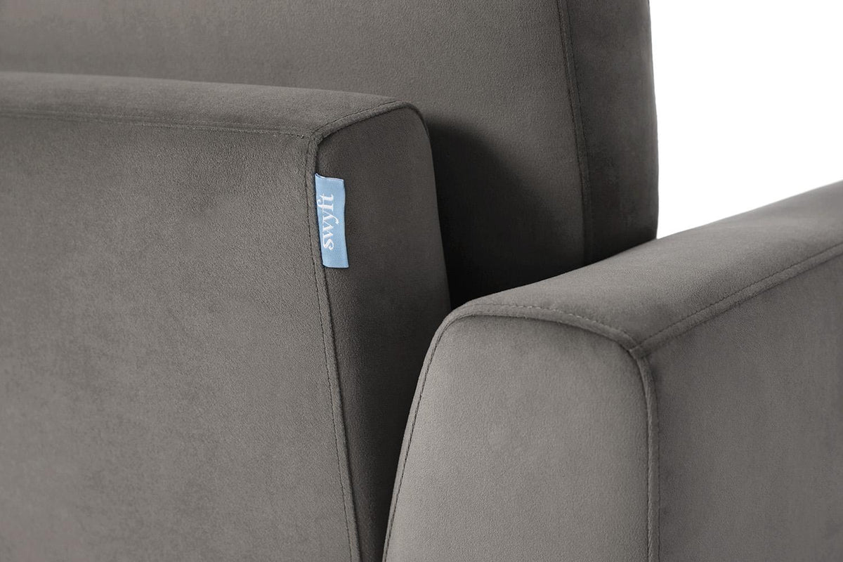 Model 05 2-Seater Sofa with Ottoman, Oak / Elephant