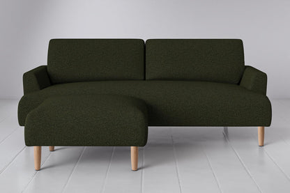 Model 05 3-Seater Sofa with Ottoman, Oak / Fern