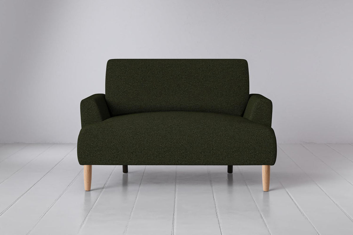 Model 05 Loveseat, Oak / Fern