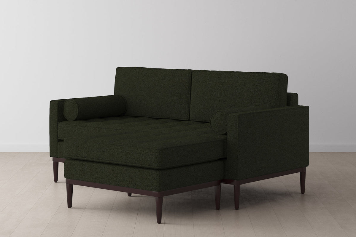 Model 02 2-Seater Sofa with Ottoman, Fern