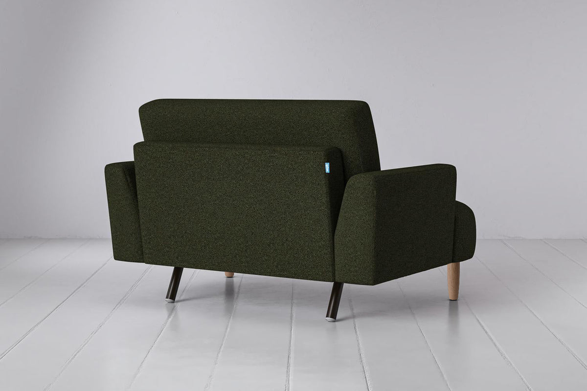 Model 05 Loveseat, Oak / Fern