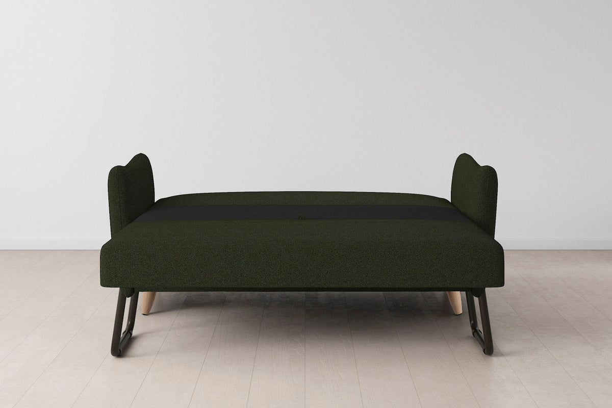 Model 08 Sofa Bed 2.5 Seater, Oak / Fern