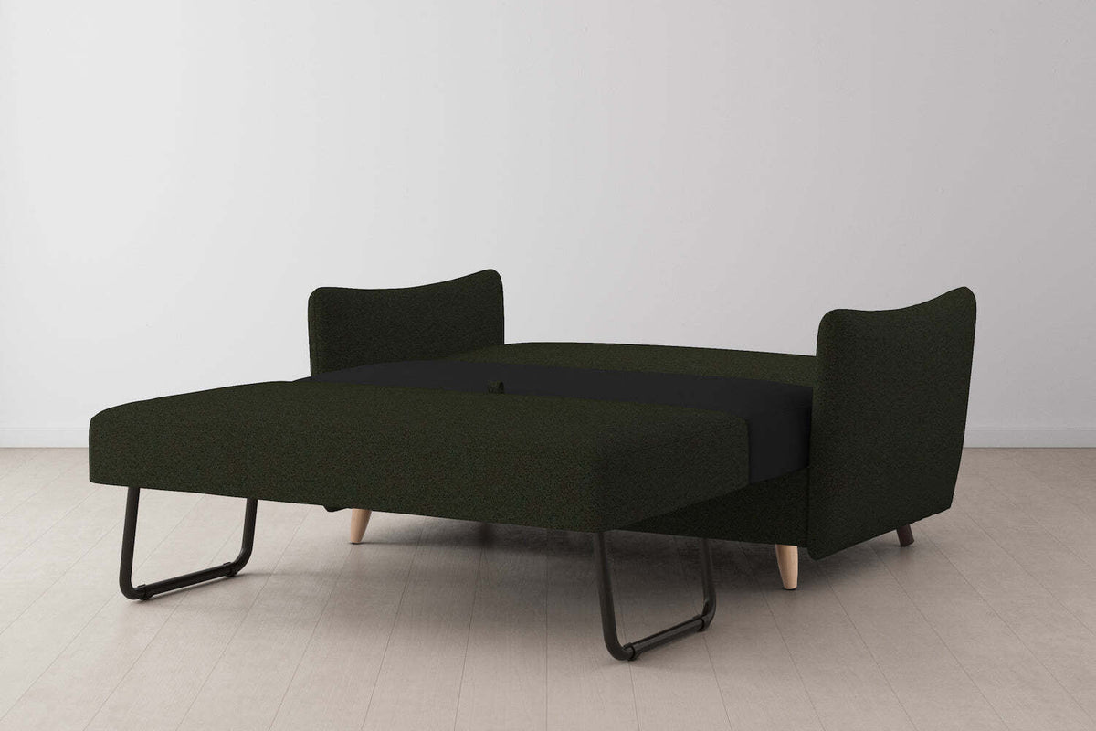 Model 08 Sofa Bed 2 Seater, Oak / Fern
