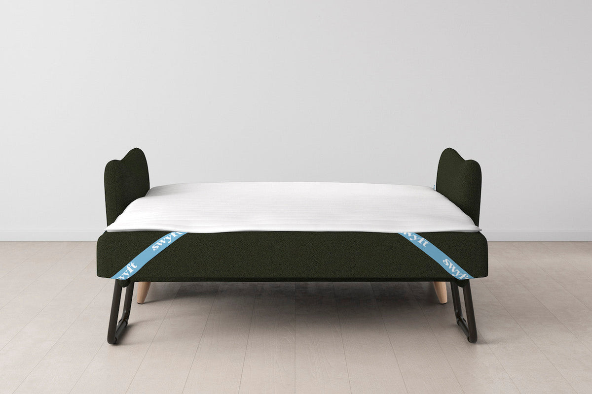 Model 08 Sofa Bed 2.5 Seater, Oak / Fern