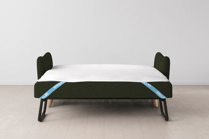 Model 08 Sofa Bed 2.5 Seater, Oak / Fern
