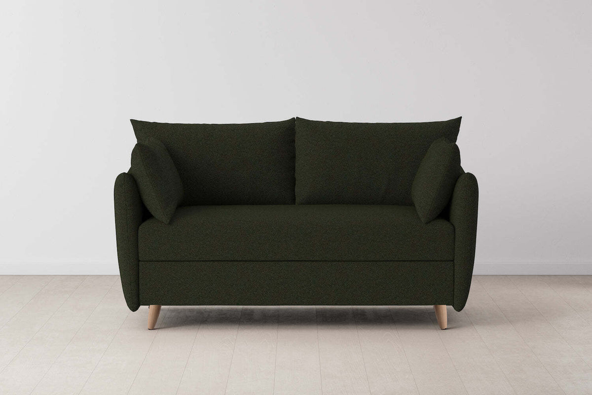 Model 08 Sofa Bed 2 Seater, Oak / Fern