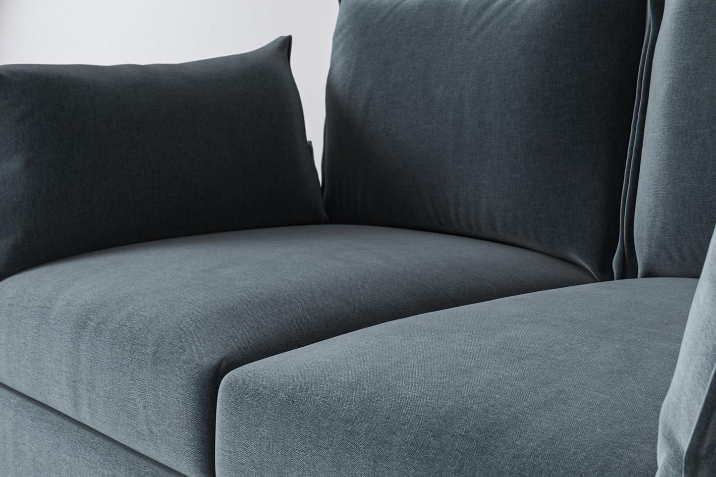 Model 06 2-Seater Right Chaise Sofa, Hydro