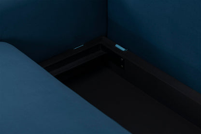 Model 04 Sofa Bed 3 Seater, Oak / Indigo