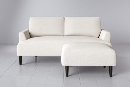 Model 05 2-Seater Sofa with ottoman, Ivory