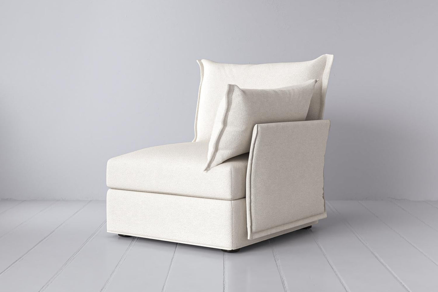 Model 06 Right Arm Module Sofa, Ivory