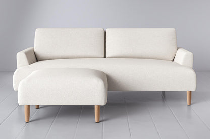 Model 05 3-Seater Sofa with Ottoman, Oak / Ivory