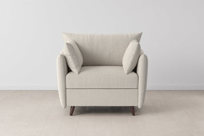 Model 08 Chair Bed Single Sofa Bed, Ivory