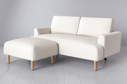 Model 05 2-Seater Sofa with Ottoman, Oak / Ivory