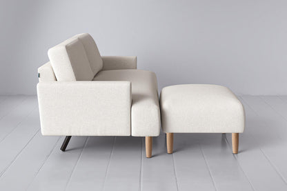 Model 05 3-Seater Sofa with Ottoman, Oak / Ivory