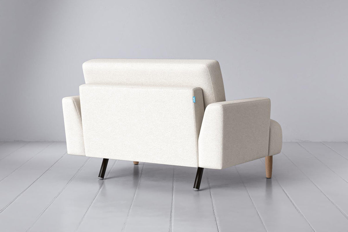 Model 05 Loveseat, Oak / Ivory