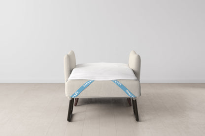 Model 08 Chair Bed Single Sofa Bed, Ivory