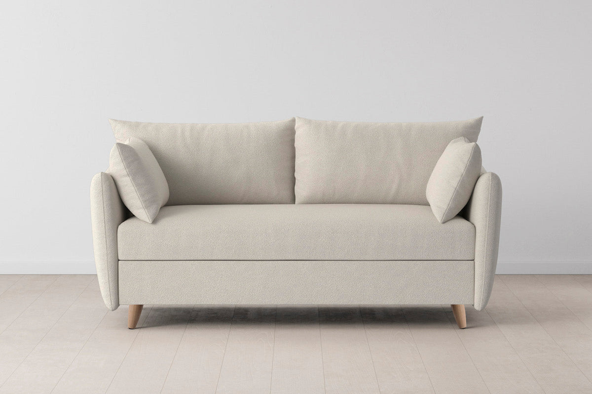 Model 08 Sofa Bed 2.5 Seater, Oak / Ivory