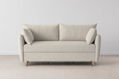 Model 08 Sofa Bed 2.5 Seater, Oak / Ivory