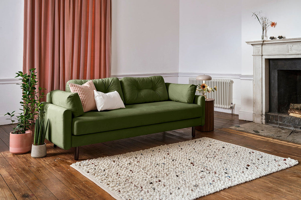 Model 04 Sofa Bed 3 Seater, Oak / Vine