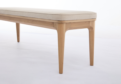 Dining Bench 01, Oak / Oatmeal