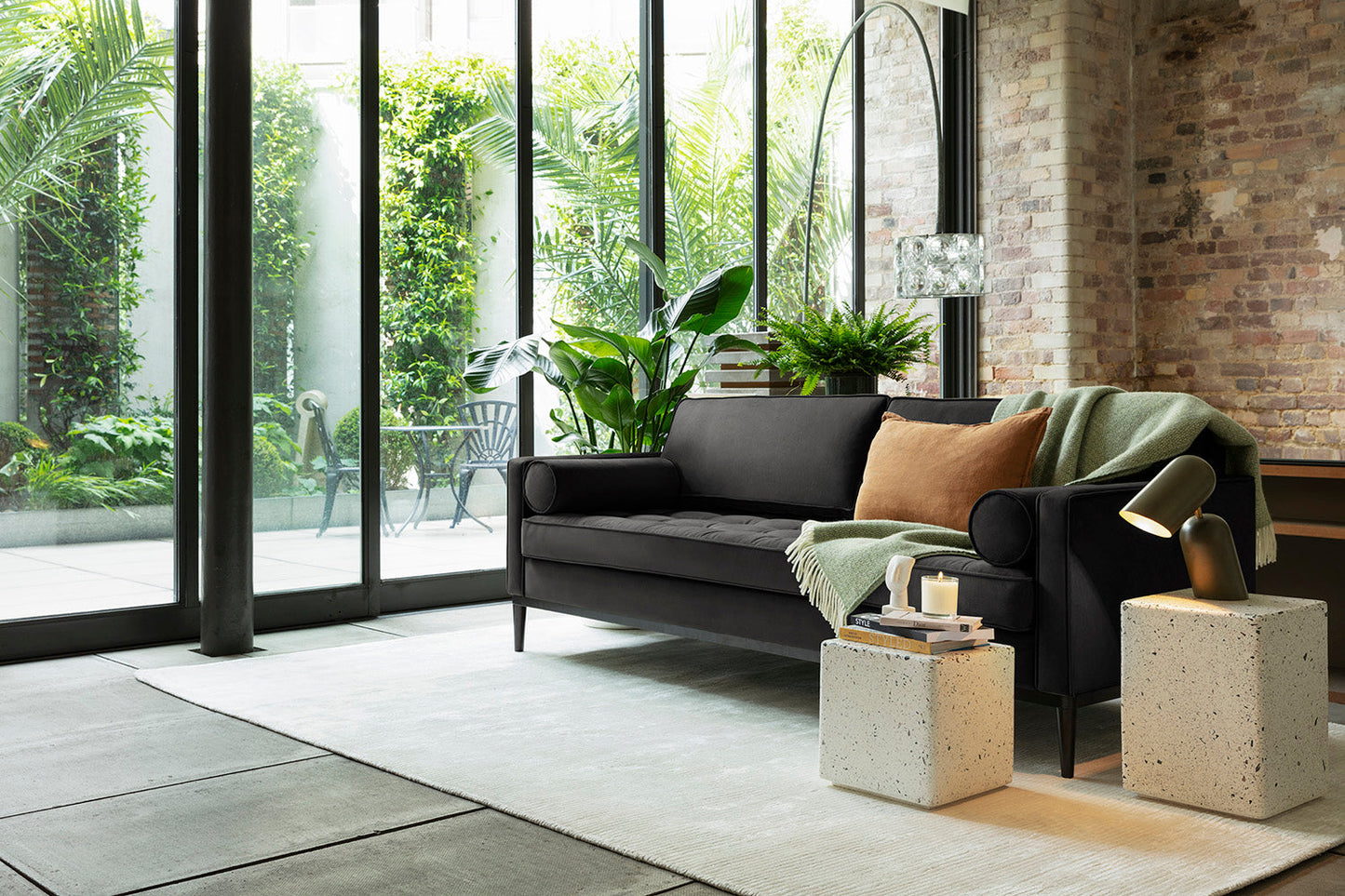 Model 02 3-Seater Sofa, Charcoal
