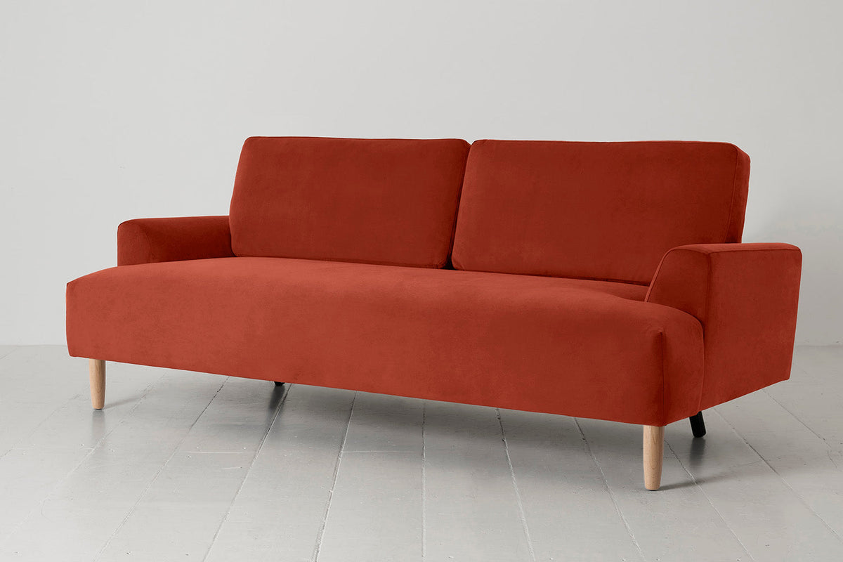 Model 05 3-Seater Sofa, Oak / Paprika