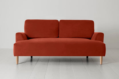 Model 05 2-Seater Sofa, Oak / Paprika