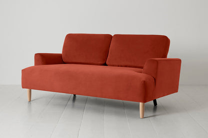 Model 05 2-Seater Sofa, Oak / Paprika