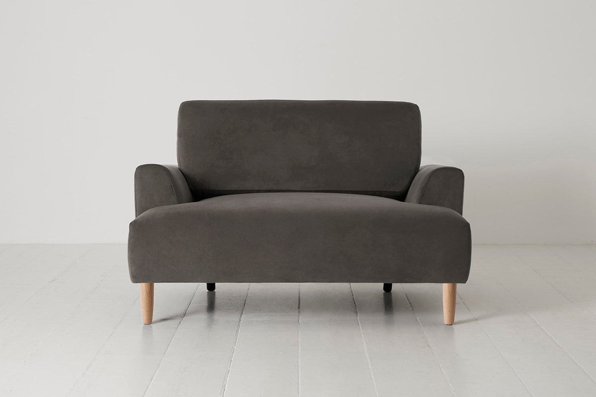 Model 05 Loveseat, Oak / Elephant