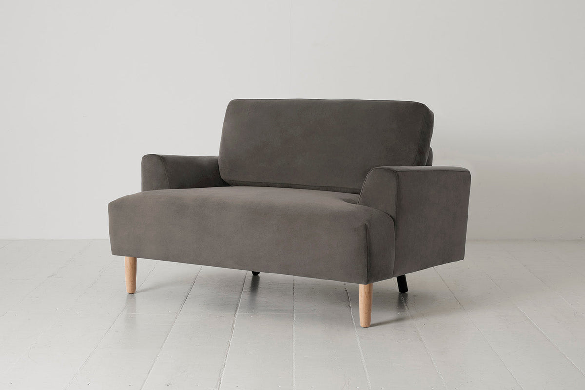 Model 05 Loveseat, Oak / Elephant
