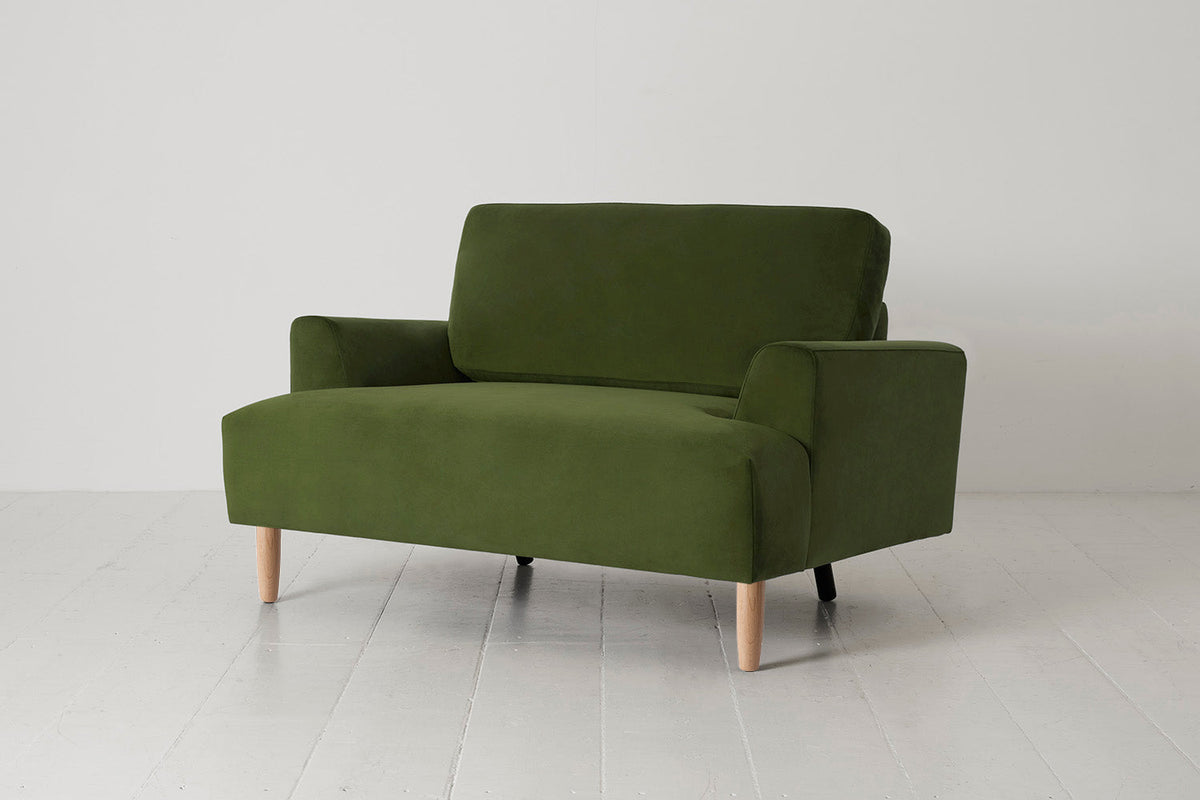 Model 05 Loveseat, Oak / Vine