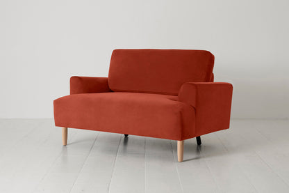 Model 05 Loveseat, Oak / Paprika
