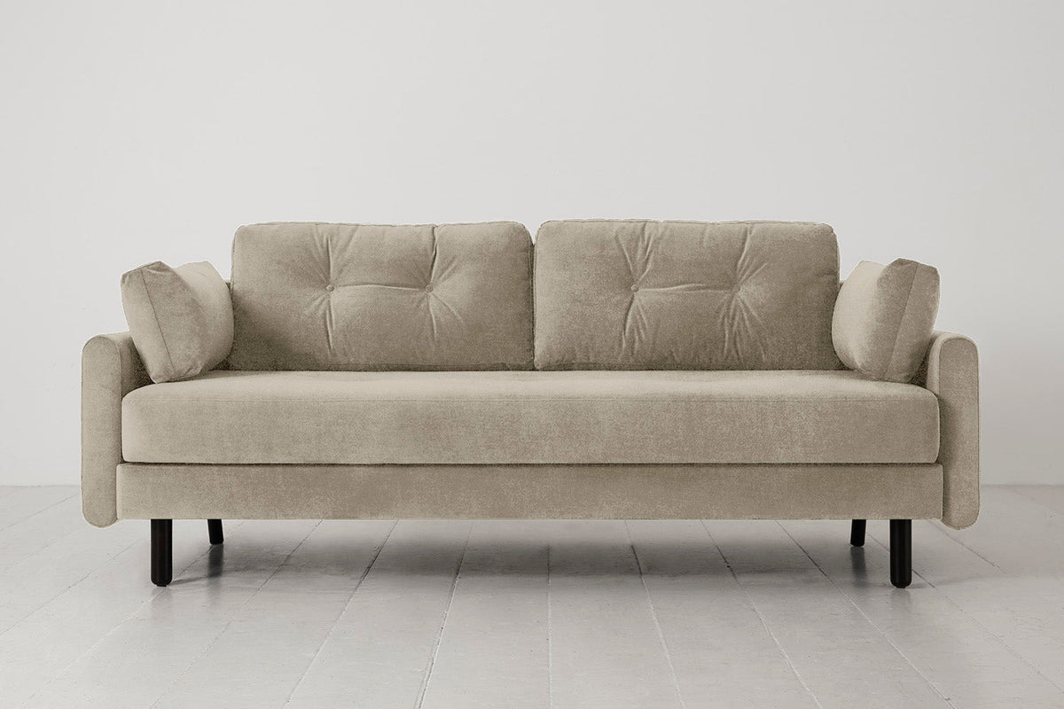 Model 04 Sofa Bed 3 Seater, Flax