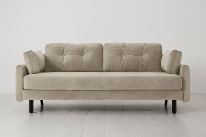 Model 04 Sofa Bed 3 Seater, Flax