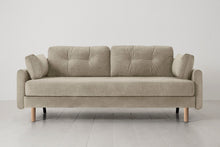 Model 04 Sofa Bed 3 Seater, Oak / Flax