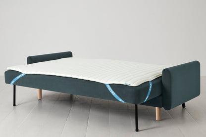Model 04 Sofa Bed 3 Seater, Oak / Petrol