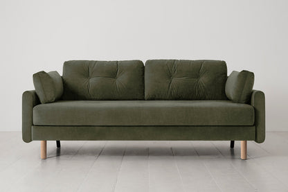 Model 04 Sofa Bed 3 Seater, Oak / Pine