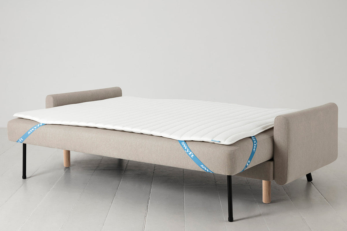 Model 04 Sofa Bed 3 Seater, Oak / Pumice