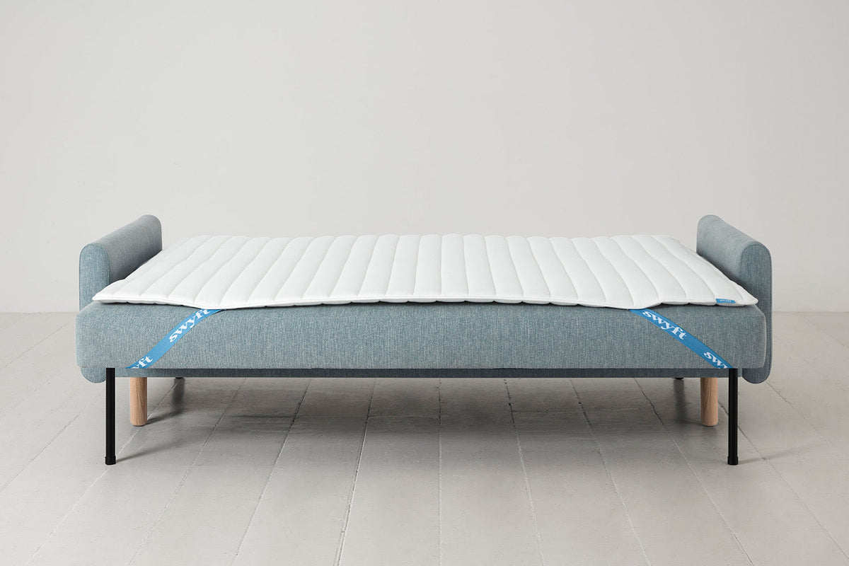 Model 04 Sofa Bed 3 Seater, Oak / Seaglass