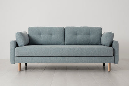 Model 04 Sofa Bed 3 Seater, Oak / Seaglass