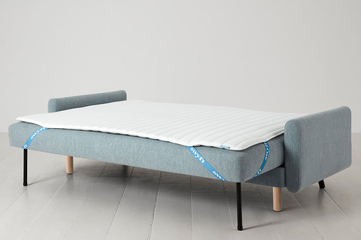 Model 04 Sofa Bed 3 Seater, Oak / Seaglass